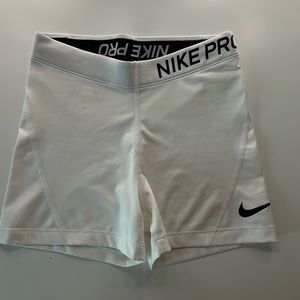 White Nike Pros